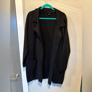 NWOT. Torrid Black sweater coat size 1.